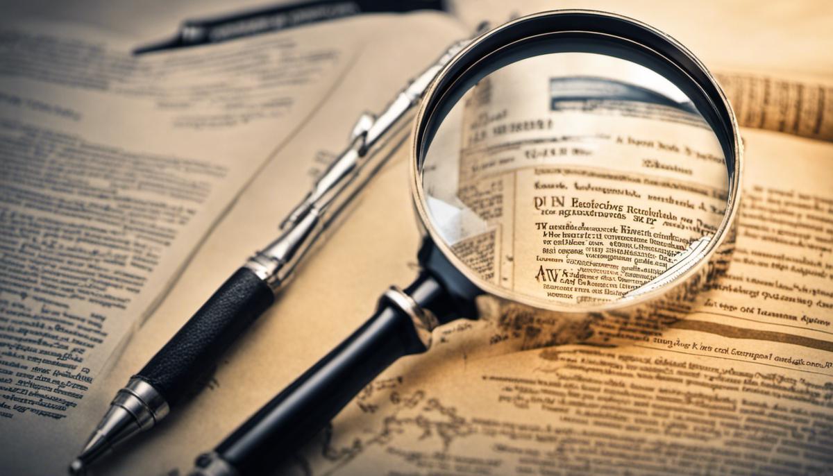 Decoding Peer Reviewed Articles: A Comprehensive Guide 3 An image depicting a magnifying glass representing peer review and enhancing the quality of research